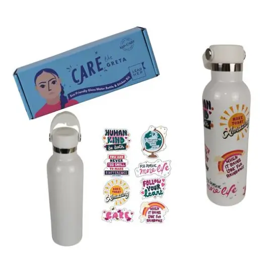 Kids Crafts Care Like Greta Water Bottle Sticker Decorating DIY Craft Kit {3}