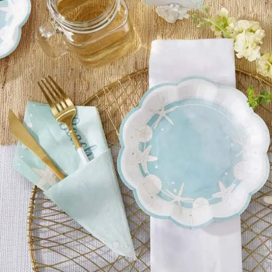 Kate Aspen&reg; 7" Beach Party Premium Paper Plates, 64ct. {6}