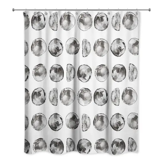 Moon Phases Pattern 71" x 74" Shower Curtain {1}