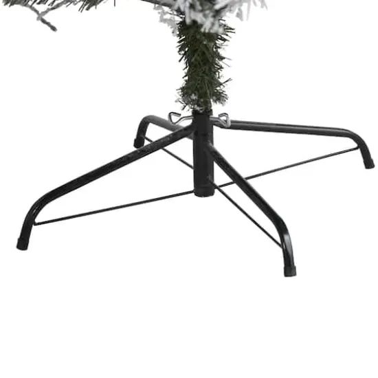 7ft. Unlit Flocked White River Mountain Pine & Pinecones Artificial Christmas Tree {5}