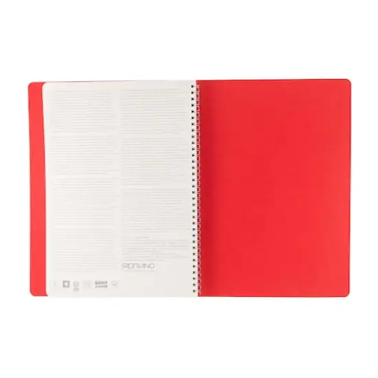 Fabriano® Ecoqua Plus Dotted A4 Hidden Spiral-Bound Notebook Red {12}