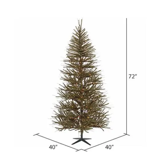 6ft. Pre-Lit Vienna Twig Artificial Christmas Tree, Warm White Dura-Lit® LED Lights {4}