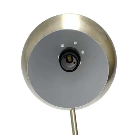 Lalia Home 20" Curved Table Lamp with Dome Shade Antique Brass {7}