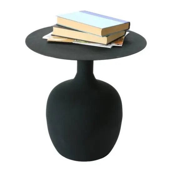 Hello Honey&reg; 18" Black Metal Textured Table {4}