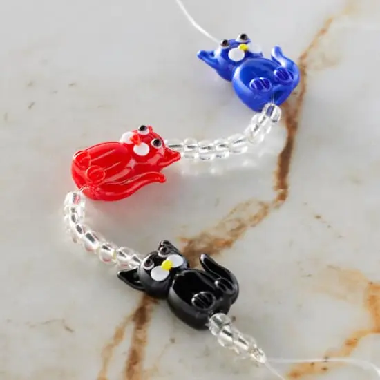 Cat Lampwork Glass Bead Mix by Bead Landing&trade; {3}