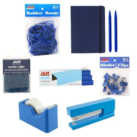 JAM Paper Complete Desk Kit Blue {1}