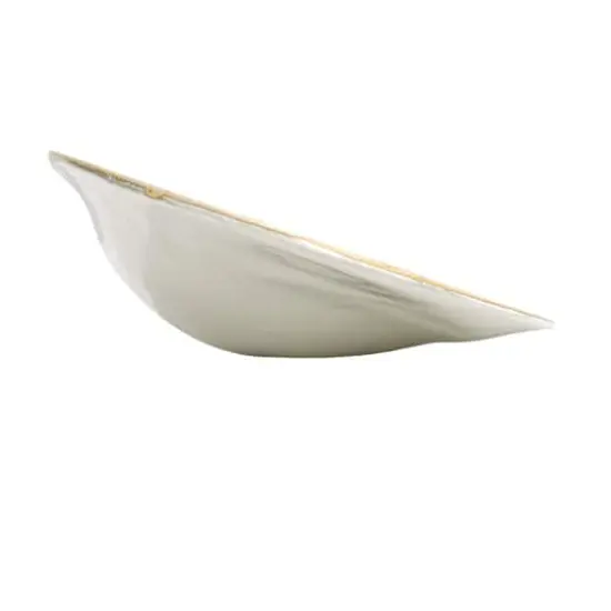 Hello Honey&reg; 13" White Stoneware Shell Plates with Reactive Glaze, 6ct. {5}