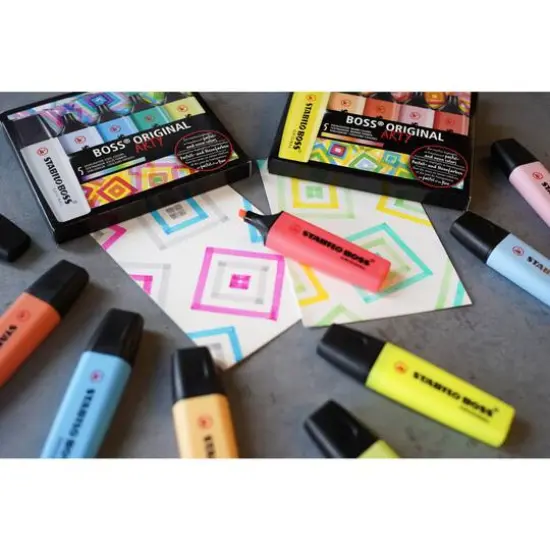 STABILO&reg; BOSS&reg; Arty Cool Colors Original Highlighter Set {4}