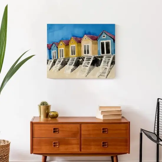 Beach Houses 20" x 16" Canvas Wall Art {5}