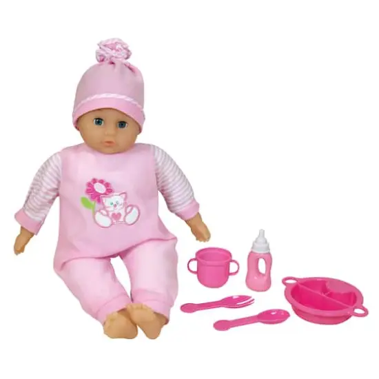 Lissi Dolls 16" Talking Baby with Feeding Accessories {1}