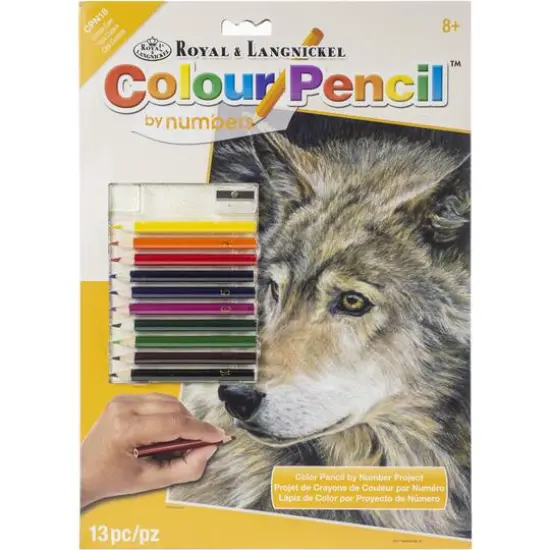 Royal & Langnickel&reg; Curious Eyes Colour Pencil&trade; by Number Kit {1}