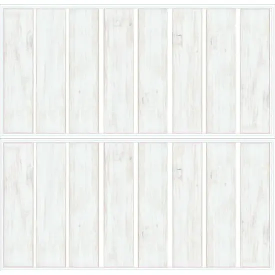 RoomMates White & Light Blue Shiplap Wood Plank Peel & Stick Giant Wall Decals {1}