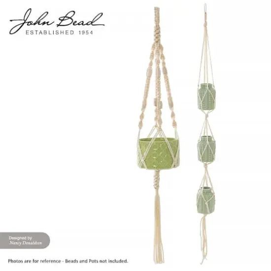 John Bead 4mm Braided Macram&eacute; Cord, 70yd. Pebble {6}