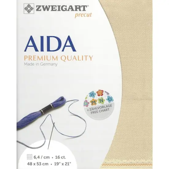 Zweigart&reg; Aida 16 Count Precut FabricBeige {1}