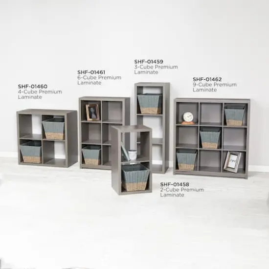Honey Can Do 9-Cube Premium Laminate Shelf Organizer {4}