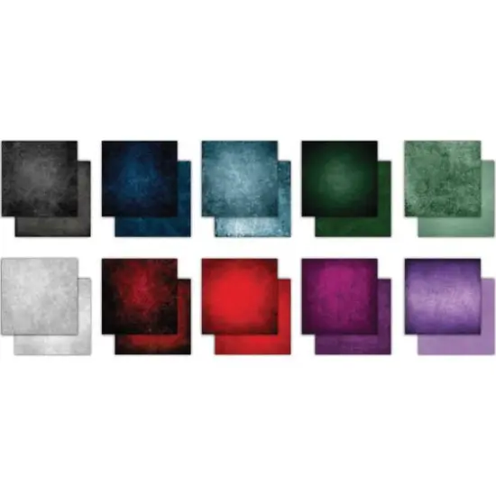 Craft Consortium Grunge Dark Tones Double-Sided Paper Pad, 12" x 12" {3}