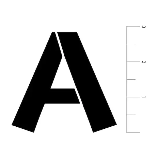 2.7" Fun Uppercase Font Alphabet Stencils by Craft Smart&reg; {4}