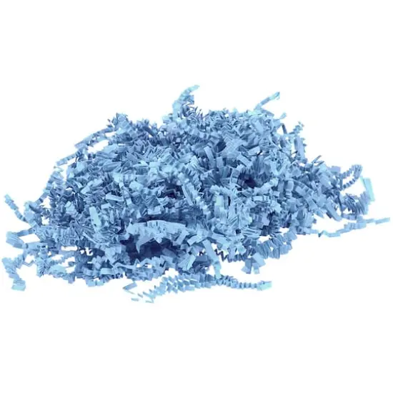 JAM Paper Crinkle Cut Shred Tissue Paper, 2oz. Baby Blue {1}