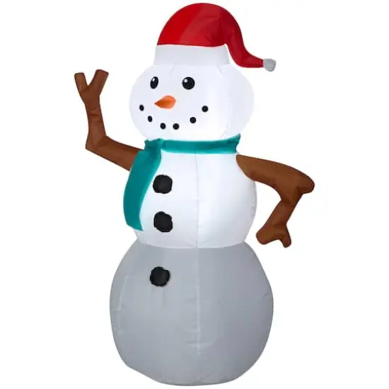 3.5ft. Airblown&reg; Inflatable Christmas Snowman with Twig Arms {1}