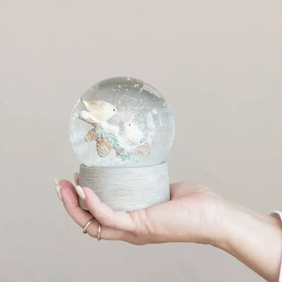 Hello Honey&reg; 4.75" Birds on Twig Snow Globe {4}