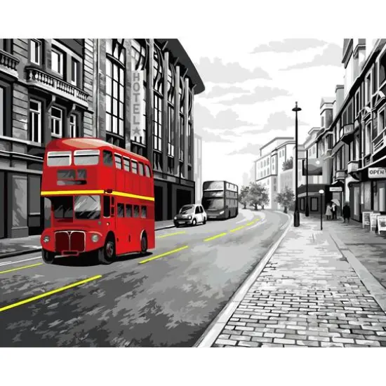 Crafting Spark London Bus Painting by Numbers Kit {1}