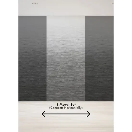 Katie Hunt Light Gray Ombre Mist Wall Mural {4}