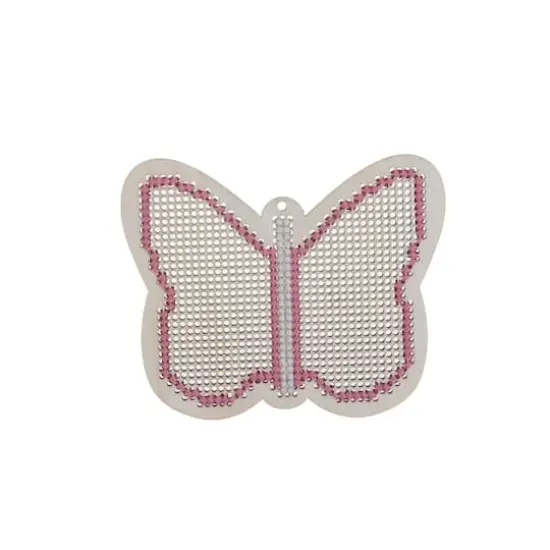 4" Butterfly Cross Stitch Wood Canvas, 4ct. by Loops & Threads&reg; {3}