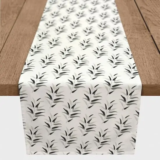 Dark Leaves Indoor/Outdoor Table Runner {3}