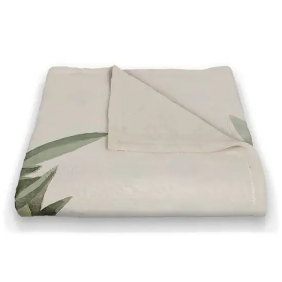 Welcome Jar of Flowers Fleece Blanket {3}