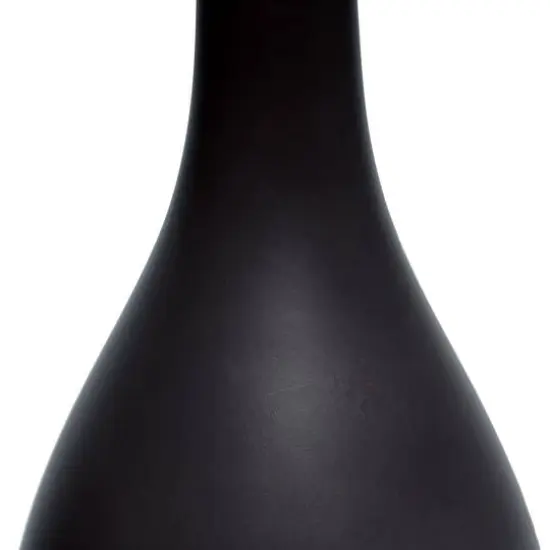 Creekwood Home Essentix 18" Ceramic Dewdrop Table Lamp Black {8}