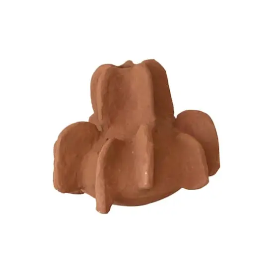 Hello Honey&reg; 14" Caramel Handmade Paper Mache Vase with Curved Design {11}