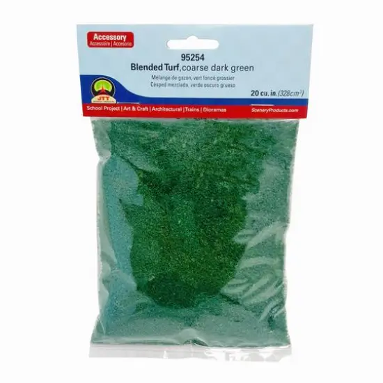 JTT Scenery Products Dark Green Coarse Blended Turf {5}