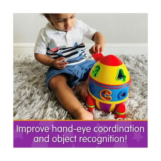 Early Learning - Rocket Shape Sorter {9}