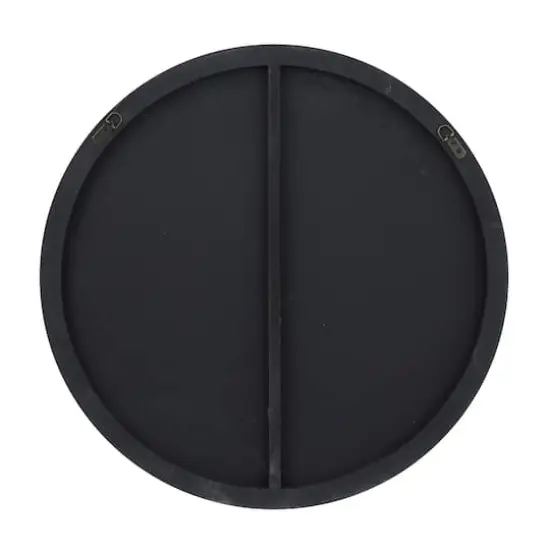 Black Contemporary Wall Mirror, 30" x 1" x 30" {5}