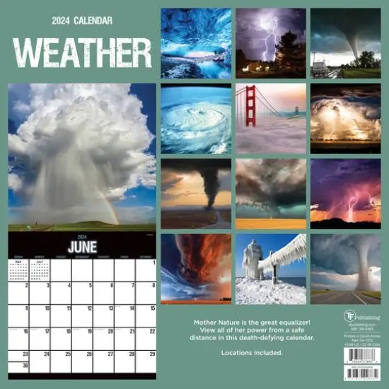 TF Publishing 2024 Weather Wall Calendar {3}