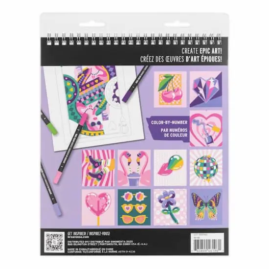 VIVID by Brea Reese® Queen of Hearts Marker Color-by-Number Kit {5}