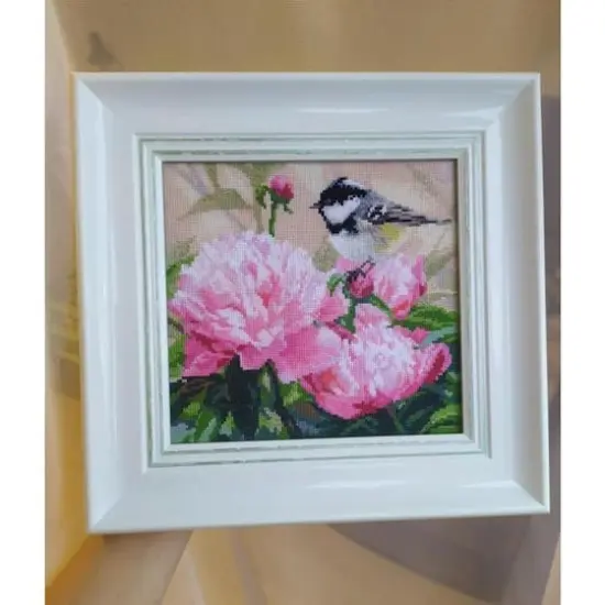 Alisa Titmouse And Peonies Cross Stitch Kit {3}
