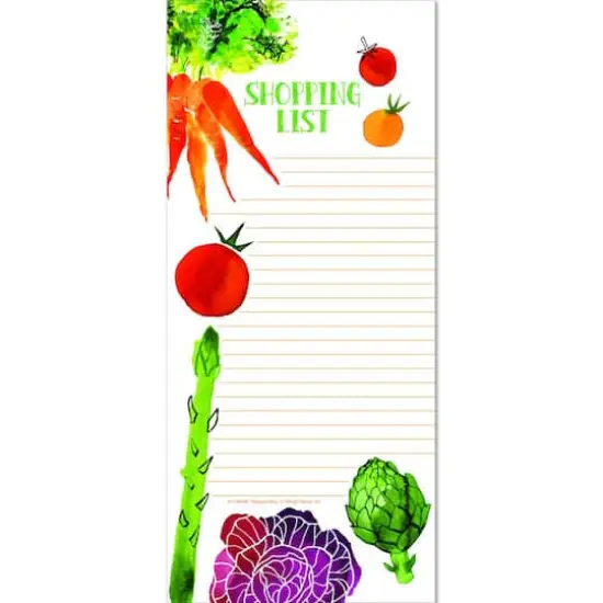 JAM Paper Eat Your Veggies Magnetic Shopping List Pad, 2ct. {1}