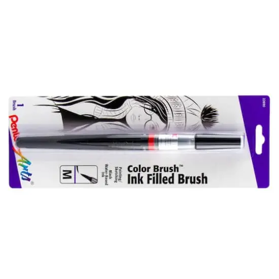 Pentel Arts&reg; Color Brush&trade; Black Pen {3}