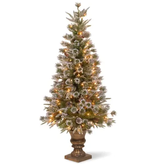 4ft. Pre-Lit Liberty Pine Entrance Artificial Christmas Tree, Clear Lights {1}