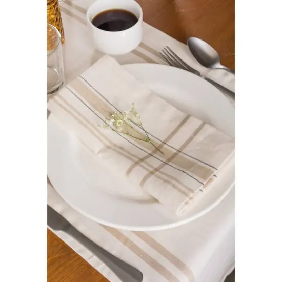 DII&reg; French Chambray Dinner Napkins, 6ct. White {11}