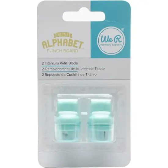 We R Memory Keepers&reg; Mini Alphabet&trade; Punch Board Blade Refill, 2ct. {1}