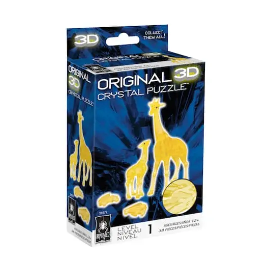 BePuzzled&reg; Original 3D Crystal Puzzle&trade; Giraffe & Baby 38 Piece Puzzle {3}