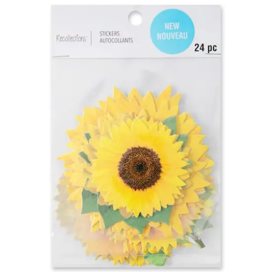 Sunflower Die Cut Stickers by Recollections&trade; {6}