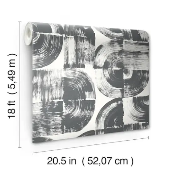 NuWallpaper Elias Black Peel & Stick Wallpaper {5}