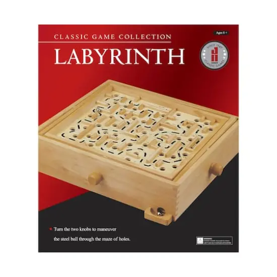 Classic Game Collection Wood Labyrinth Game {1}