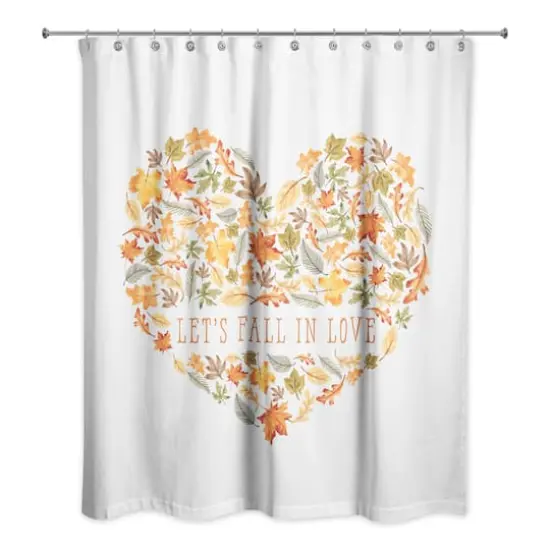 Let's Fall in Love Shower Curtain {1}