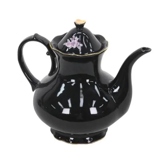 33.8oz. Black Skull in Top Hat Ceramic Teapot by Ashland&reg; {3}