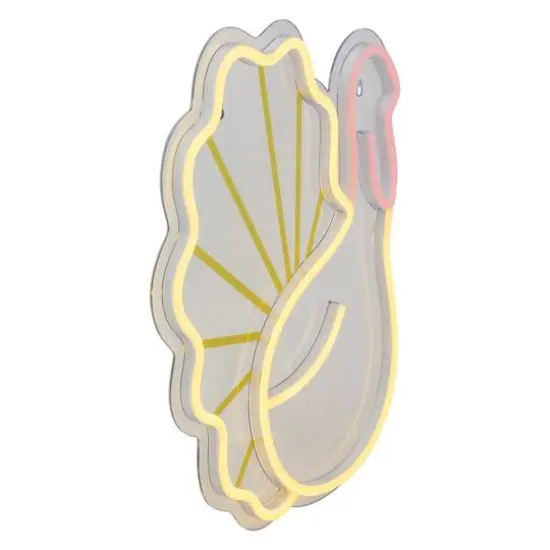 15" LED Neon Style Fall Harvest Turkey Window Silhouette {5}