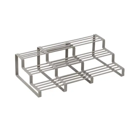Honey Can Do Gray 3-Tier Adjustable Spice Rack Organizer {5}